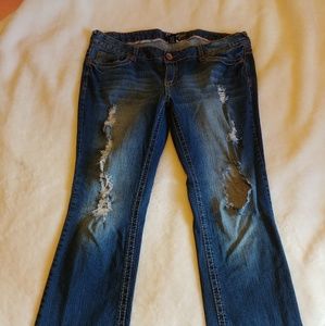 Amethyst Distressed Jeans